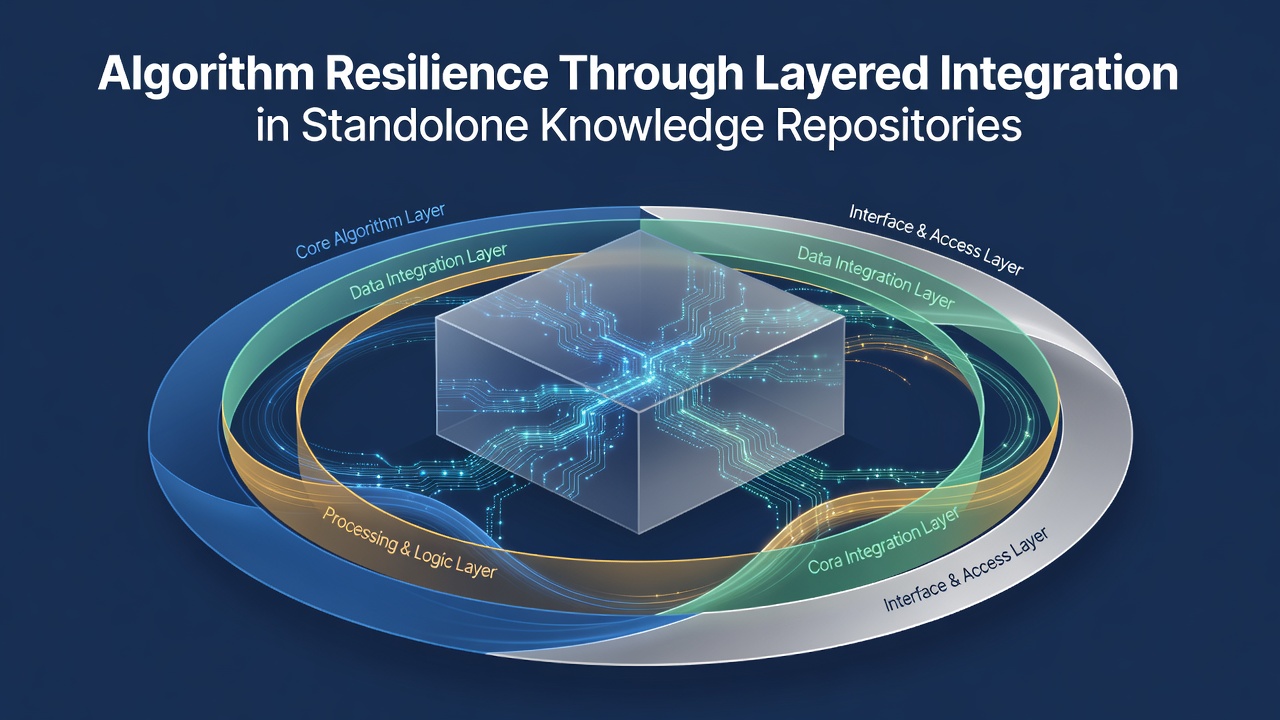 Flowchart illustrating resilience checkpoints within layered knowledge repository architecture